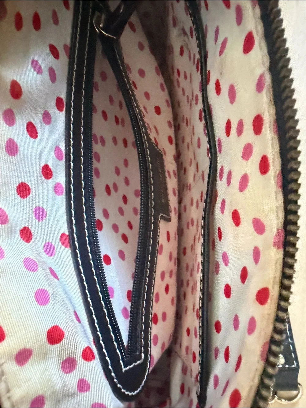 kate spade Black Leather Chain-Handle Wristlet